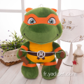 Jouets en peluche en peluche de tortue mignonne de dessin animé